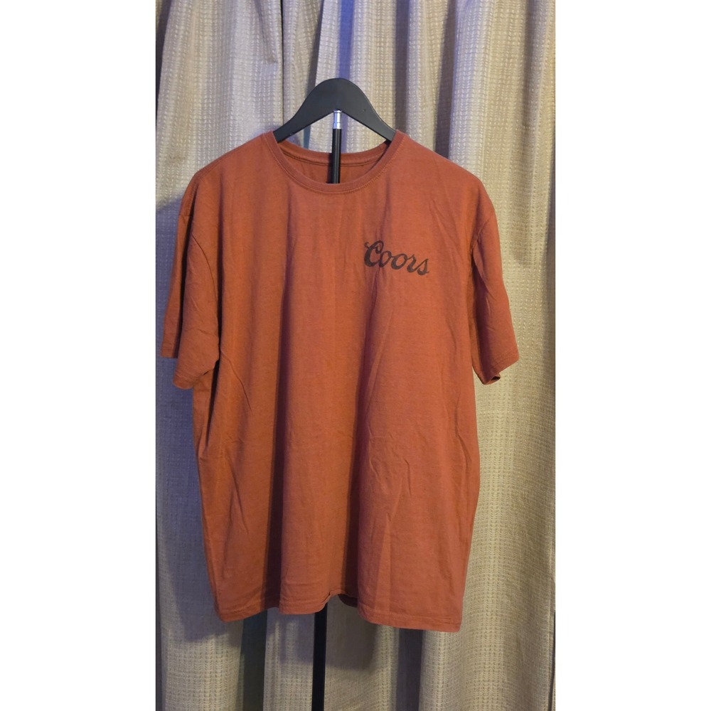Coors‎ Banquet Rodeo Logo Short Sleeve T-Shirt Men's Size XL Burnt Orange